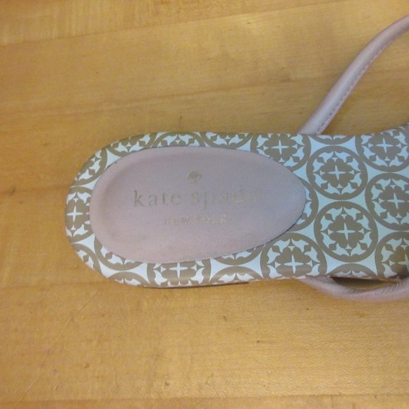 Kate Spade Pink and Tan Leather Sandals wms sz-8.5 - Picture 3 of 8